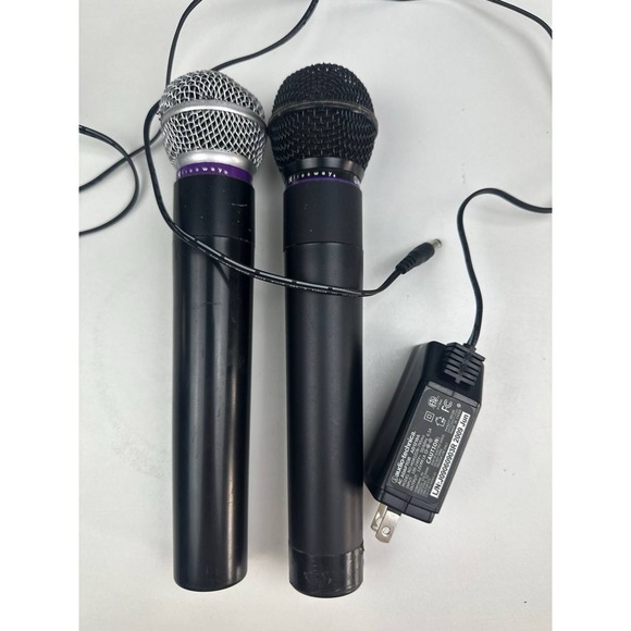 Audio-Technica Other - Audio-Technica ATW-T202 Wireless Mics + AD1210A Power Supply Lot FOR PARTS